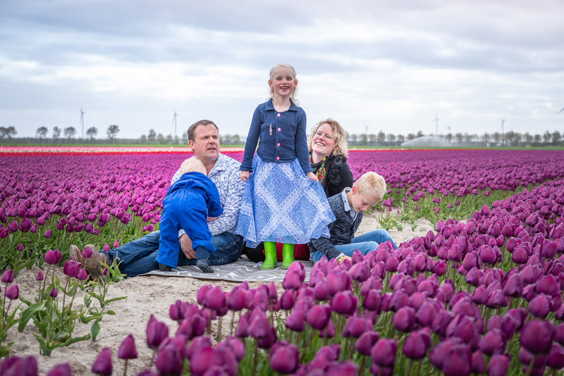Spontane familiefoto Hollands Kroon